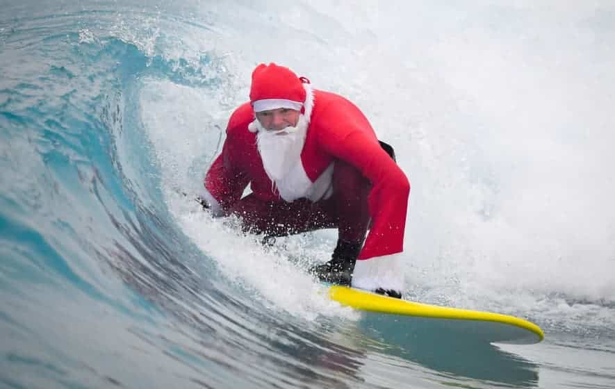 Surfing Santa. Inglés Divertido