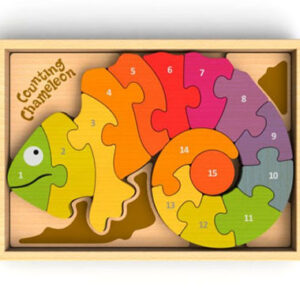 Counting Chameleon - Bilingual Puzzle