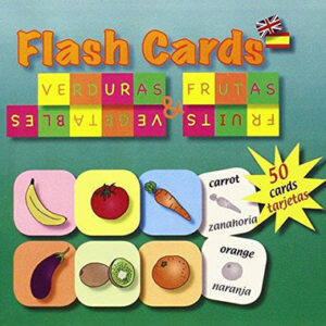 Flash Cards Verduras y Frutas - Bilingüe