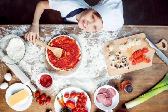 Taller de Pizza. Cocina en inglés