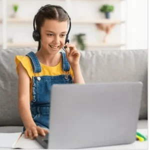 Alumna en clases de inglés online para ESO